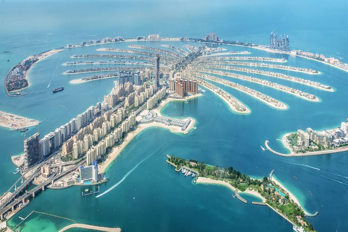 Palm Jumeirah from above